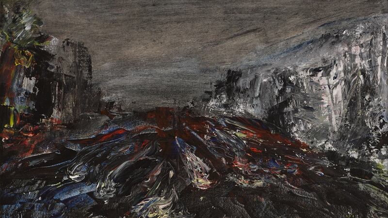 A painting of Dublin’s river Dodder in flood by Jack B Yeats