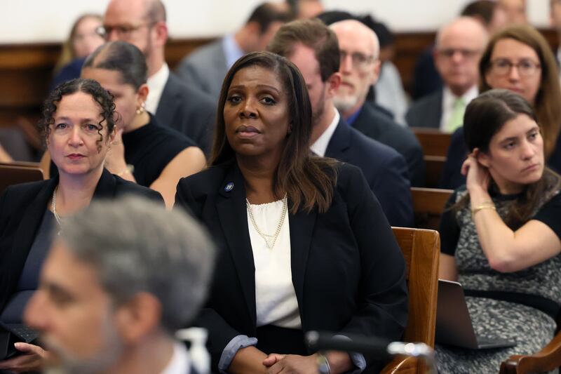 The case was brought by Democratic New York attorney general, Letitia James. Photograph: Brendan McDermid/Getty