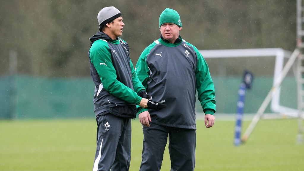 Les Kiss and Declan Kidney have taken over as head coach and technical consultant respectively at London Irish. Photograph:  Lorraine O’Sullivan/Inpho