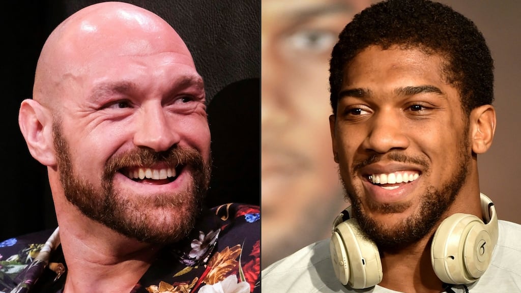 Tyson Fury and Anthony Joshua are set to fight in December. Photograph: Getty