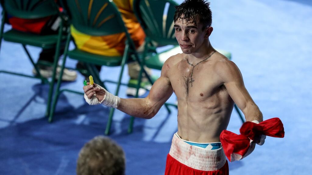 Ireland’s Michael Conlan following his defeat to Vladimir Nikitin of Russia. Photograph: Dan Sheridan/Inpho