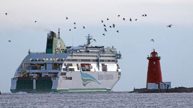 The Irish Ferries ‘Ulysses’ ferry leaving Dublin Port. File photograph: Nick Bradshaw