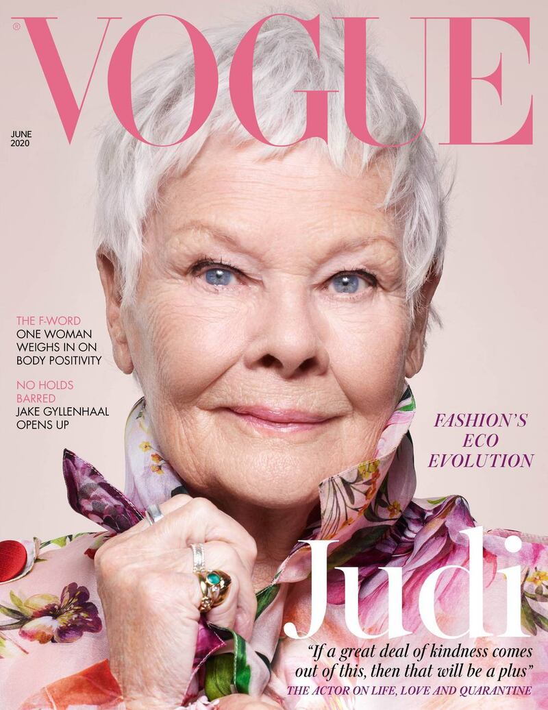 Vogue: Judi Dench on the cover of the magazine’s June issue. Photograph: HO/Nick Knight/Vogue/Condé Nast