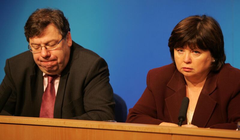 Former taoiseach Brian Cowen and former Tánaiste Mary Harney are among the people who said "interesting stuff" for the Two Tribes series. Photograph: Eric Luke