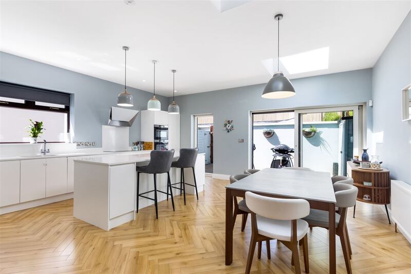 The kitchen at 13 Cathedral Road, Cavan Town, Co Cavan