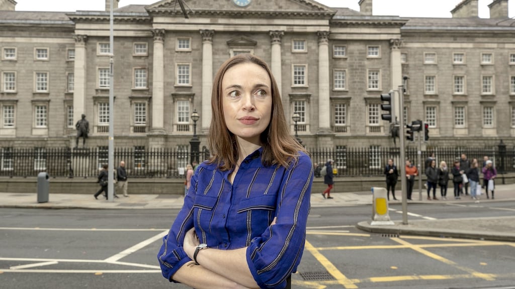 Hannah Sullivan,  winner of the inaugural John Pollard Foundation International Poetry Prize at Trinity College Dublin. Photograph: Iain White / Fennell Photography
