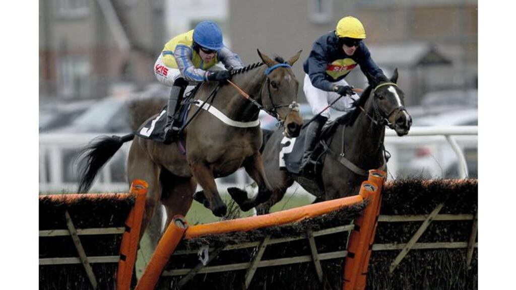 Bookmakers were not impressed by the odds-on victory of Peddlers Cross (left) at Musselburgh yesterday and pushed him out to 14s (from 10s) for the Ladbrokes World Hurdle.