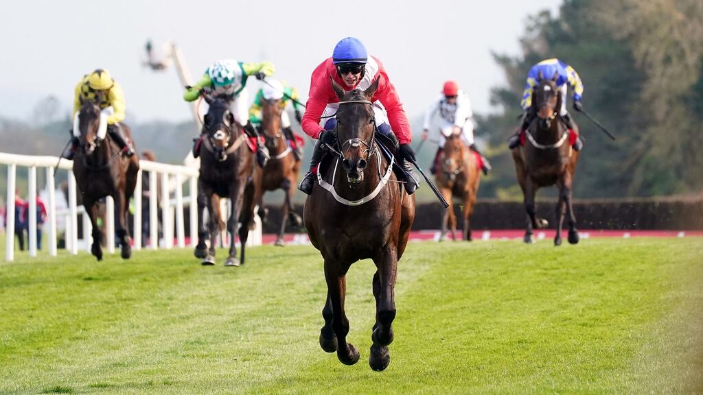 Allaho and Paul Townend leave the field in their wake on the way to winning the Gold Cup at Punchestown last April. Photograph: Brian Lawless/PA
