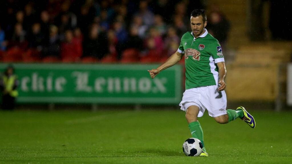 Cork City hope to have Ross Gaynor back from injury for their trip to Limerick. Photograph: Donall Farmer/Inpho