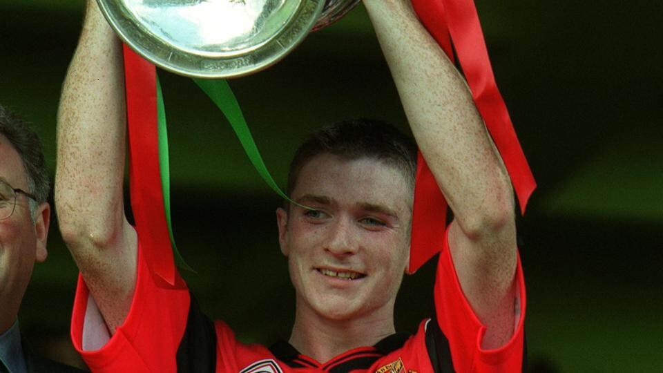 Lifting All-Ireland minor championship in 1999. Photograph: Tom Honan/Inpho