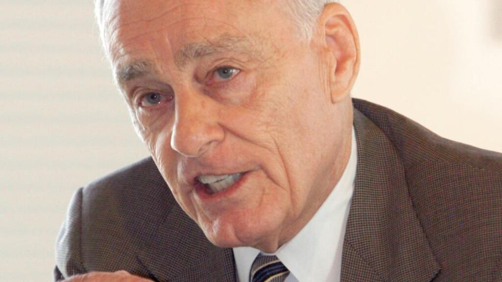 File photograph of Vincent Bugliosi who has died. He was the prosecutor in the Charles Manson trial who went on to write the best-selling true-crime book, “Helter Skelter”. Photograph: Toby Talbot