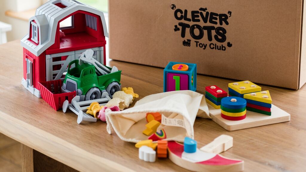A monthly sample from the toy rental club Clevertots.ie
