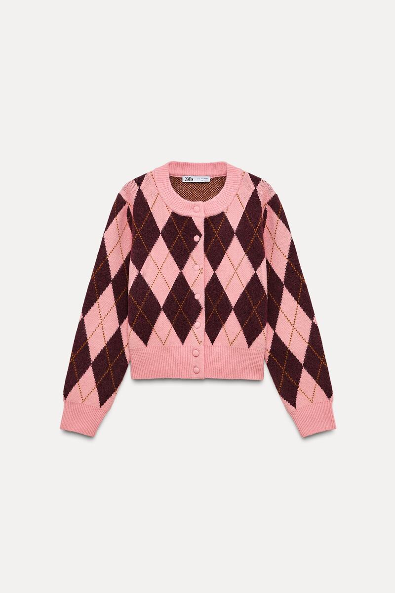 Argyle knit, €49.95, Zara
