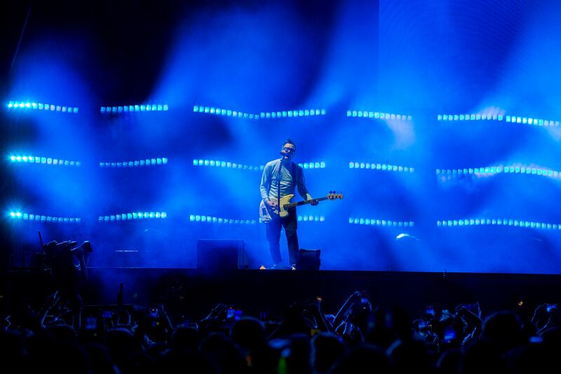 Blink-182: Mark Hoppus. Photograph: Tom Honan