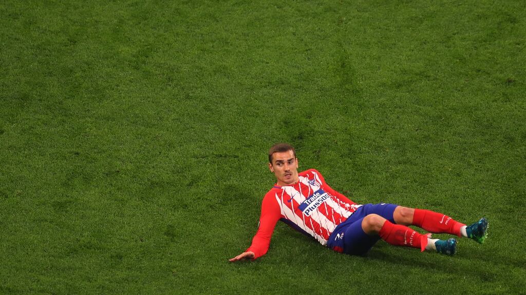 Antoine Griezmann will lead the line for France in Russia. Photograph: Catherine Ivill/Getty