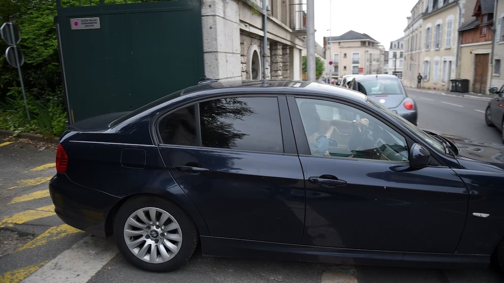 Halima Touloub is transported from a courthouse in Blois, France. Photograph:  Guillaume Souvant/AFP/Getty Images