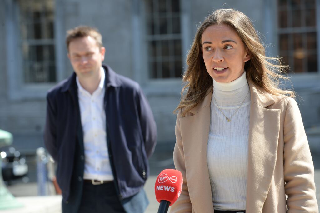 Social Democrats TDs Cian O'Callaghan and Holly Cairns. Photograph: Dara Mac Dónaill / Irish Times