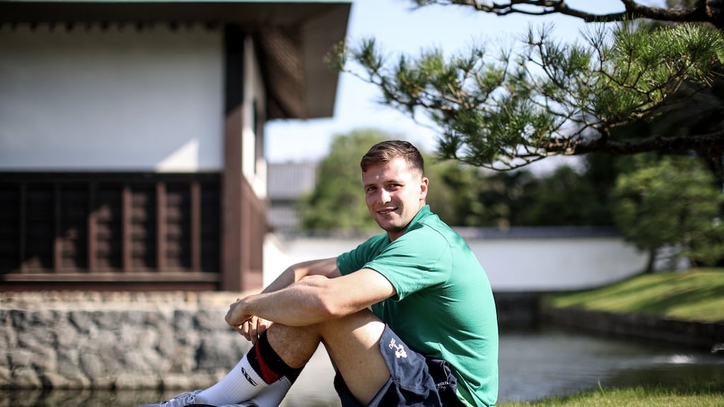 Jack Carty will start for Ireland against Japan on Saturday morning. Photograph: Dan Sheridan/Inpho