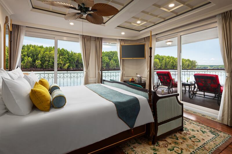 Stay in luxury suite accommodation on the water, with spacious terraces and elegant interiors