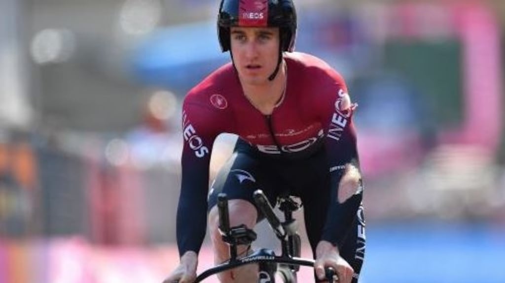 Eddie Dunbar put in a big bid on stage four of the Tour of Britain on Tuesday. Photograph: Getty Images