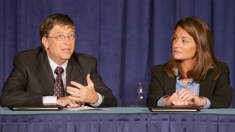 Bill Gates and his wife Melinda. File photograph: Keith Meyers/The New York Times