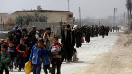 Civilians flee besieged eastern Ghouta as army advances