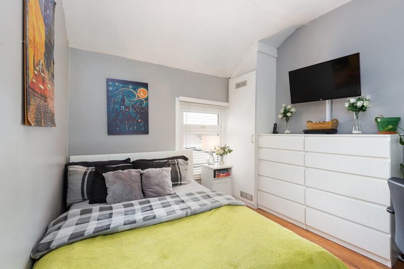 The second bedroom to the rear is also a decent-sized double.