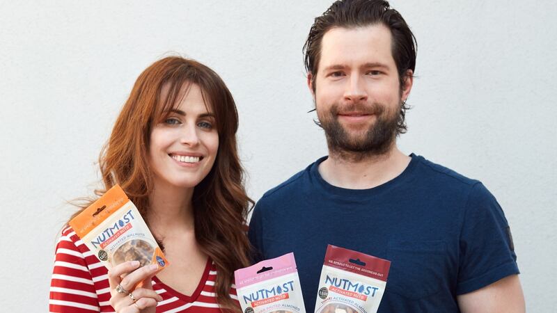 Holly White and Andrew Wynne, co-founders of the Nutmost brand of activated nuts.