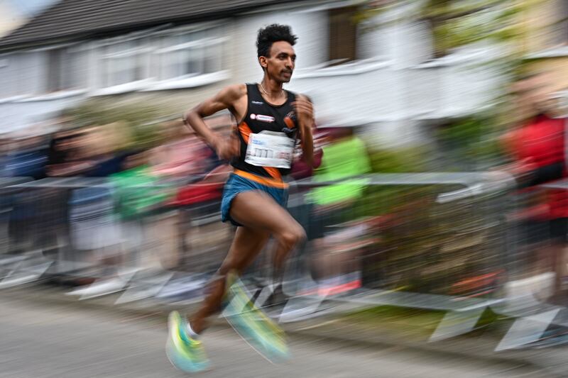 Efrem Gidey has increased his weekly running total from 60-65 miles to 100-115. Photograph: Sam Barnes/Sportsfile