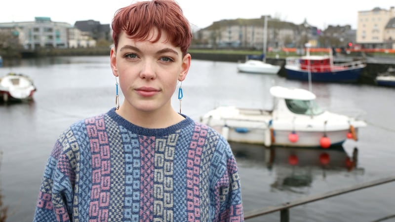 Mairéad Dewar beside the Claddagh basin.