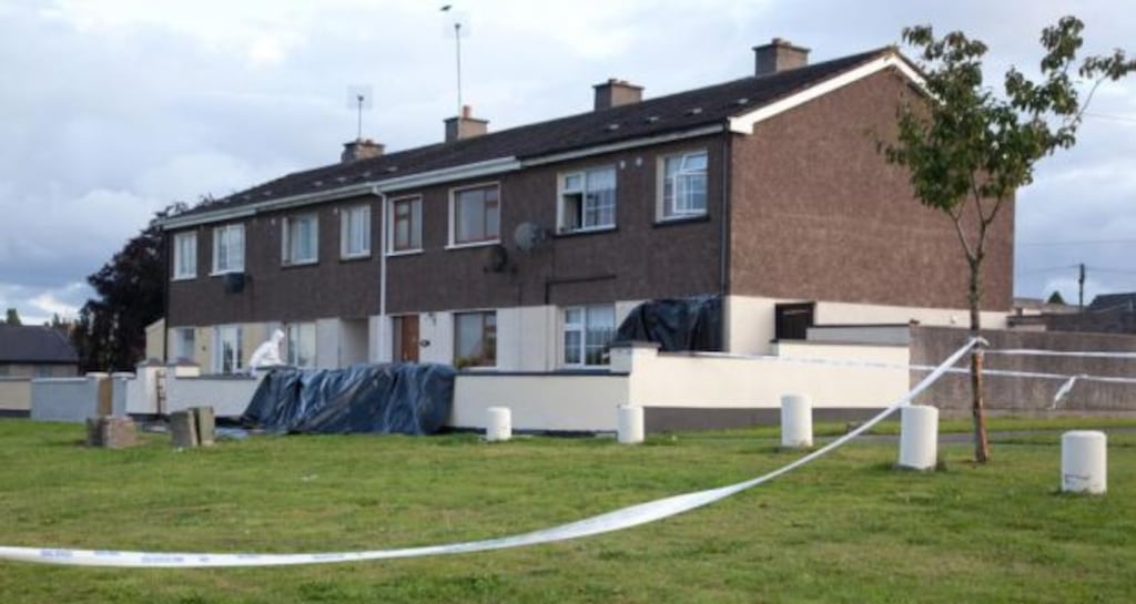 The scene of a shooting on Friday, August 21st, at Greenhills Estate, Athy. Photograph: Michael Donnelly