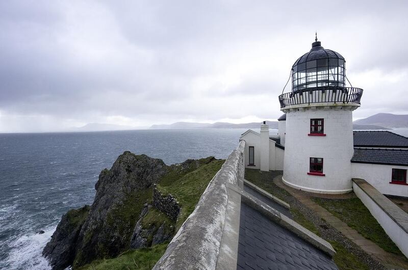 Clare Island and its lighthouse.