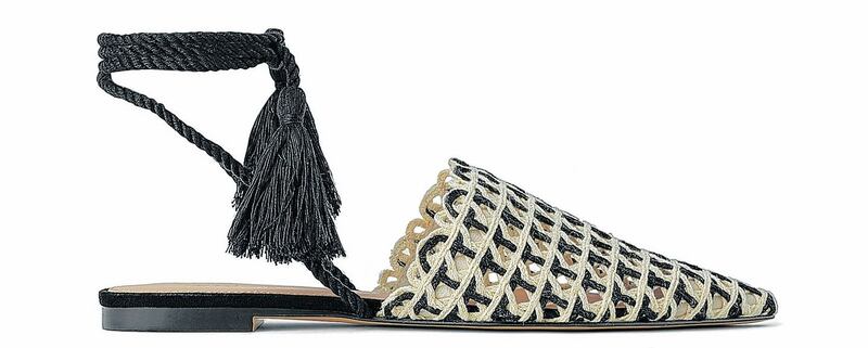 Tasselled sandals, €39.95, Zara