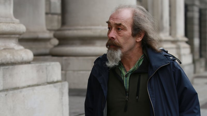 Martin Graham leaving the Four Courts in January 2015 after giving evidence in Ian Bailey’s High Court action for damages. Photograph: Collins