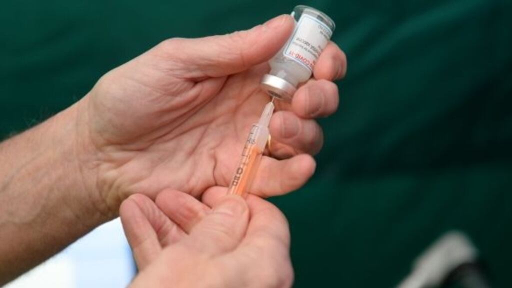 More than 30,000 people were vaccinated on Good Friday, the first time the daily figure approached something like the intended peak capacity of the system. Photograph: Dara Mac Dónaill