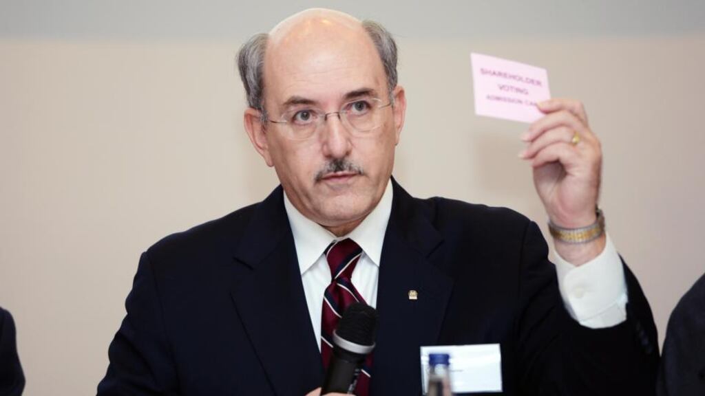 PetroNeft chairman David Golder. PetroNeft has reported a narrower first-half loss despite a decrease in revenues to $17.5 million. Photo: Eric Luke/ The Irish Times