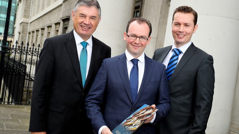 Initiative Ireland’s Padraig W Rushe (L), Rory McEntee and Padraig M Rushe