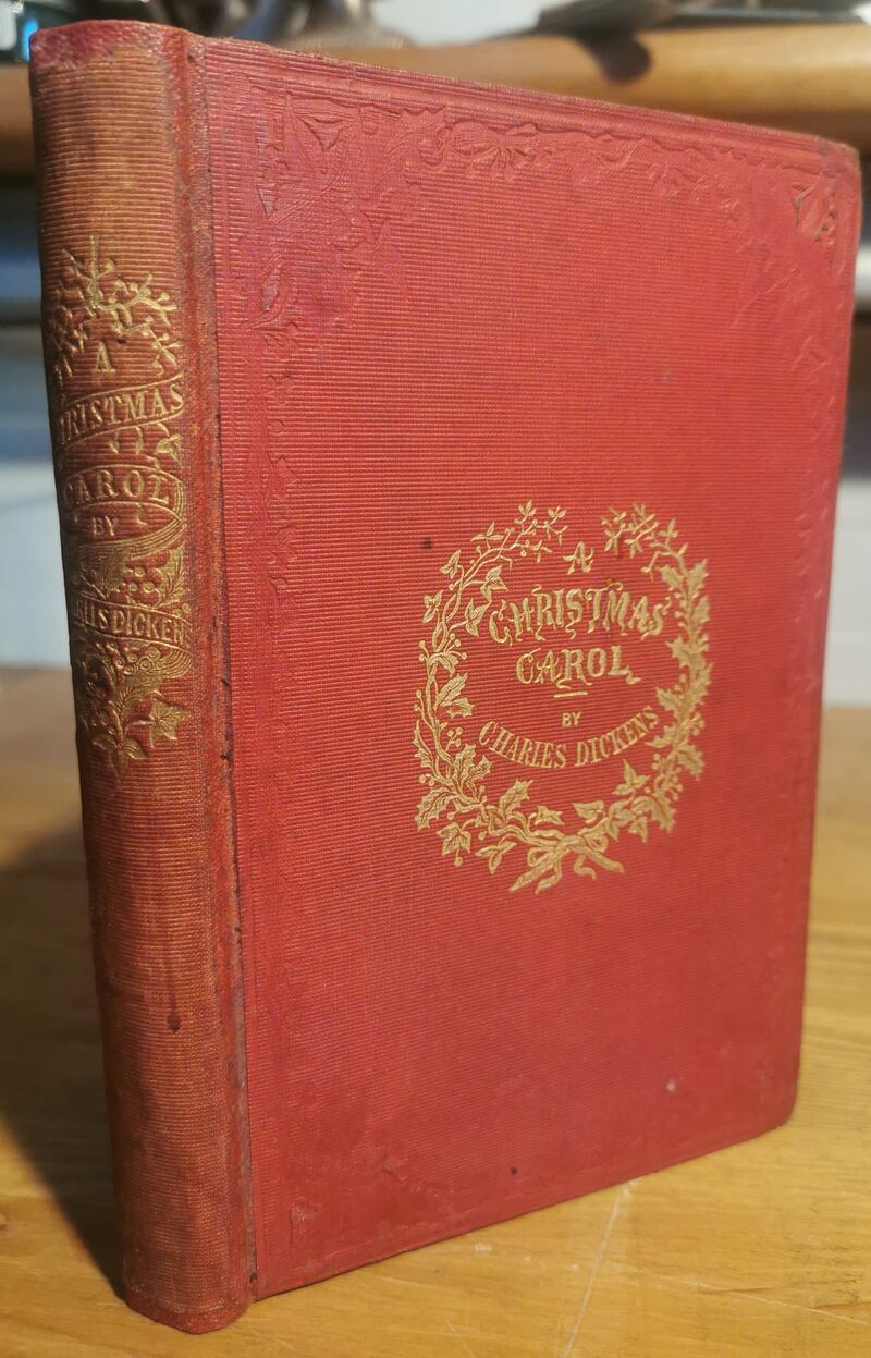 Very early edition of A Christmas Carol by Charles Dickens from 1845, €1,850, Roger Grimes Antiques