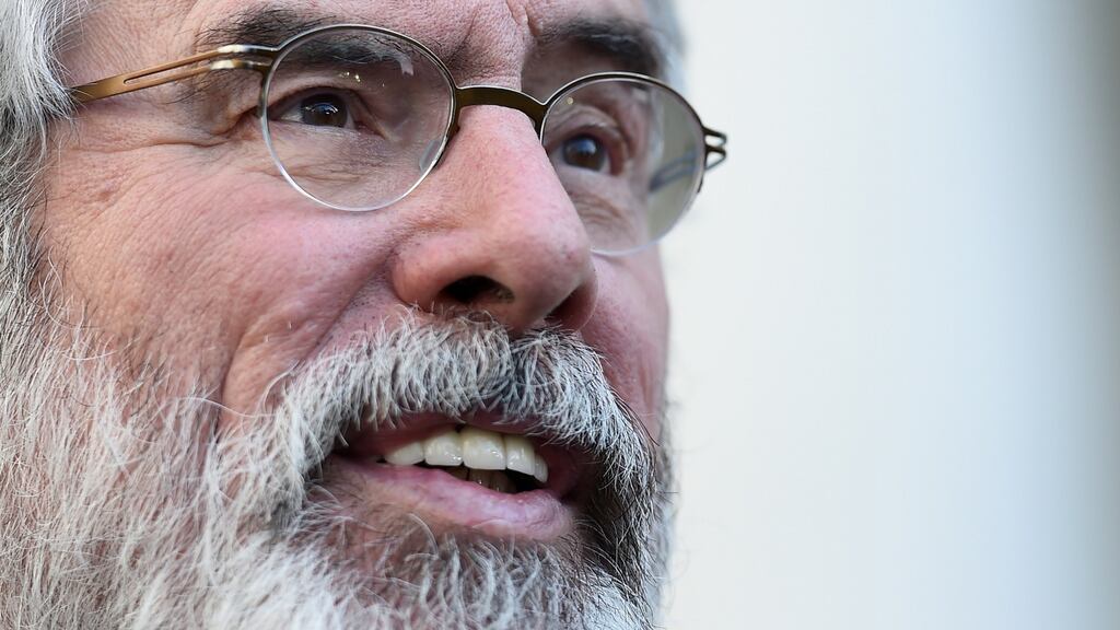 Speaking on The Irish Times Inside Politics podcast, Sinn Féin president Gerry Adams accused the British and Irish governments of a lack of commitment to securing an agreement to re-establishing the Northern Executive. File photograph: Clodagh Kilcoyne/Reuters