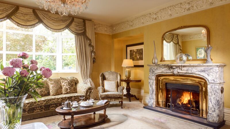 The drawing room at the five-star Killarney Park hotel