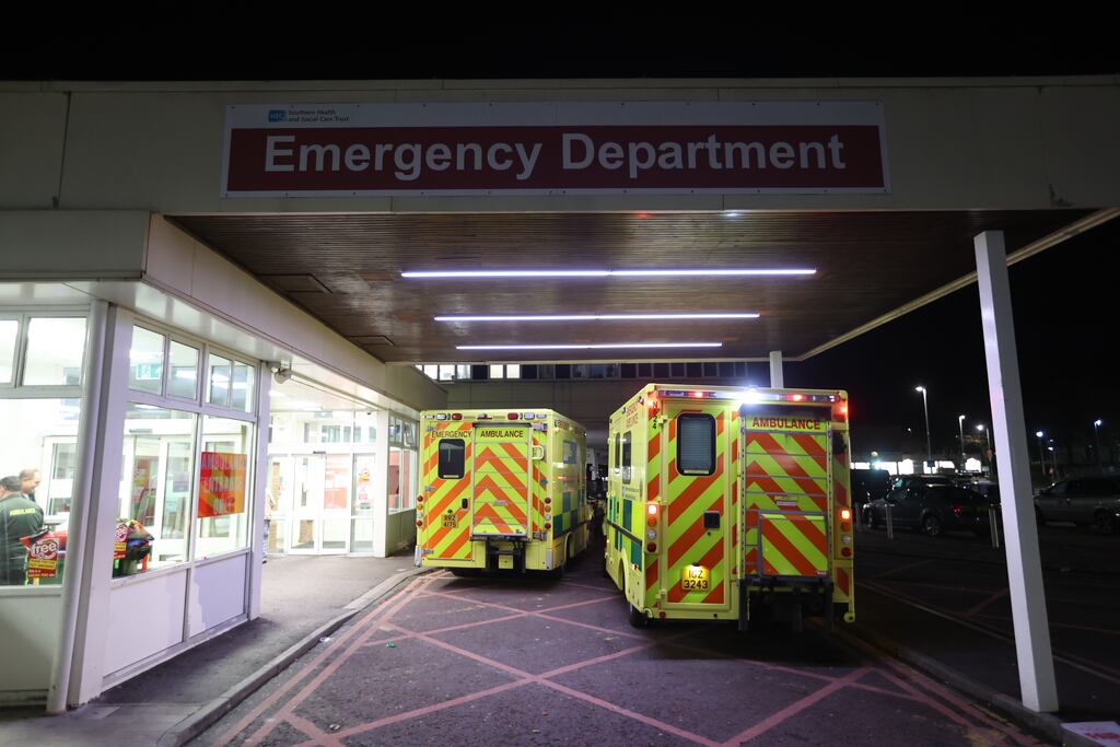 The strike in the North was called after 97.6% of junior doctors balloted by BMA Northern Ireland voted in favour of industrial action. Photograph: Liam McBurney/PA Wire