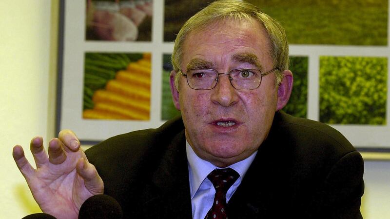 Minister for Agriculture Joe Walsh in March 2001: he was praised for the sense of calm he showed during the foot-and-mouth disease outbreak.
