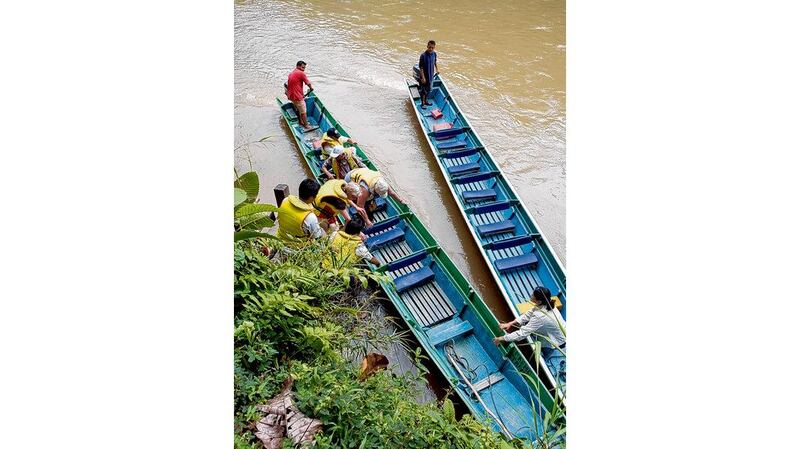 Longtail boat trip in Brunei