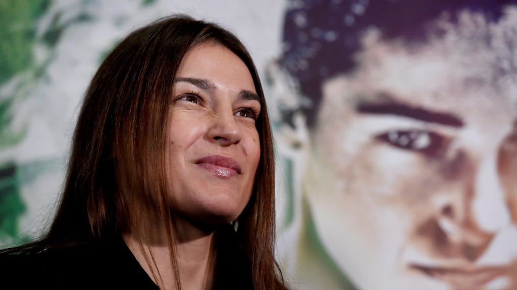 Katie Taylor: “It’s a new journey, an exciting journey and I am lucky to have a platform on Sky.” Photograph: Clodagh Kilcoyne/Reuters