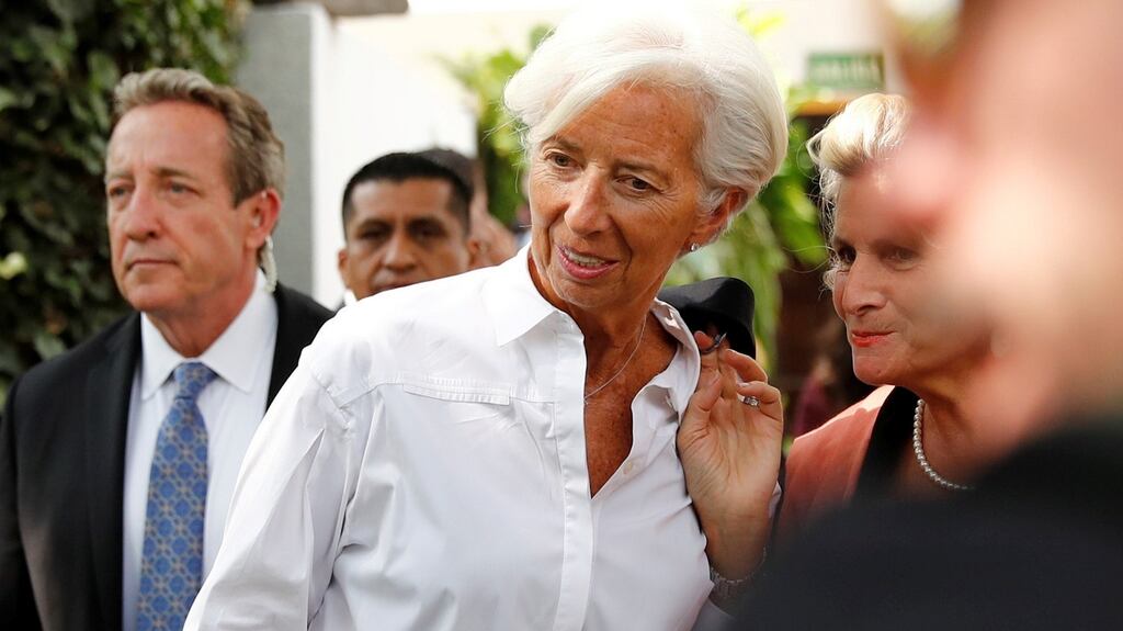 Christine Lagarde: “I have made this decision in the best interest of the Fund, as it will expedite the selection process for my successor.” Photograph: Reuters