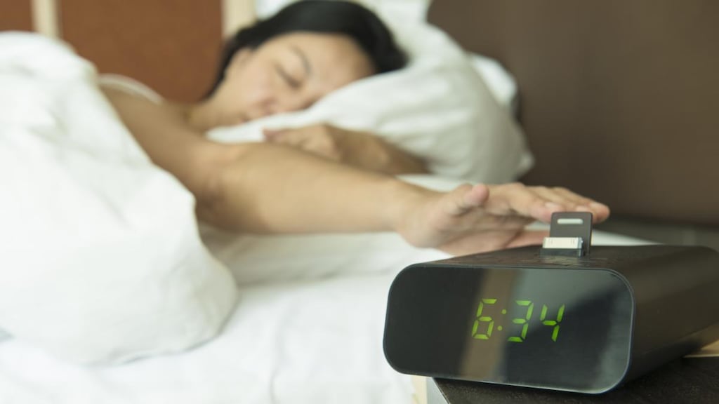 Try to set your alarm for when you actually need to wake up. Photograph: iStock/Getty