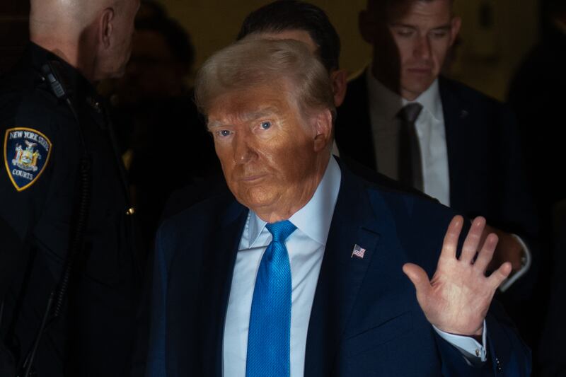 Donald Trump has said the civil fraud case brought by authorities in New York should be dismissed immediately. Photograph: Adam Gray/Getty