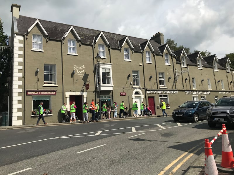 Walkability study in Aughrim, Co Wicklow. Photograph: Louis Haugh