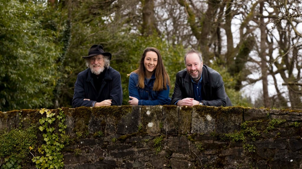 Composed by Loudest Whisper founder and lead guitarist Brian O’Reilly (above left), The Children of Lir was first staged by the band in 1973. This May 18th and 19th his son Oran (above right) and granddaughter Orna O’Reilly (centre) both join the show at the Cork Opera House to perform on guitar and in the choir respectively.