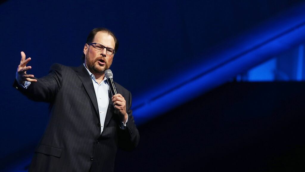 Salesforce CEO Marc Benioff. The US company employs 500 in Ireland. photograph: justin sullivan/getty images